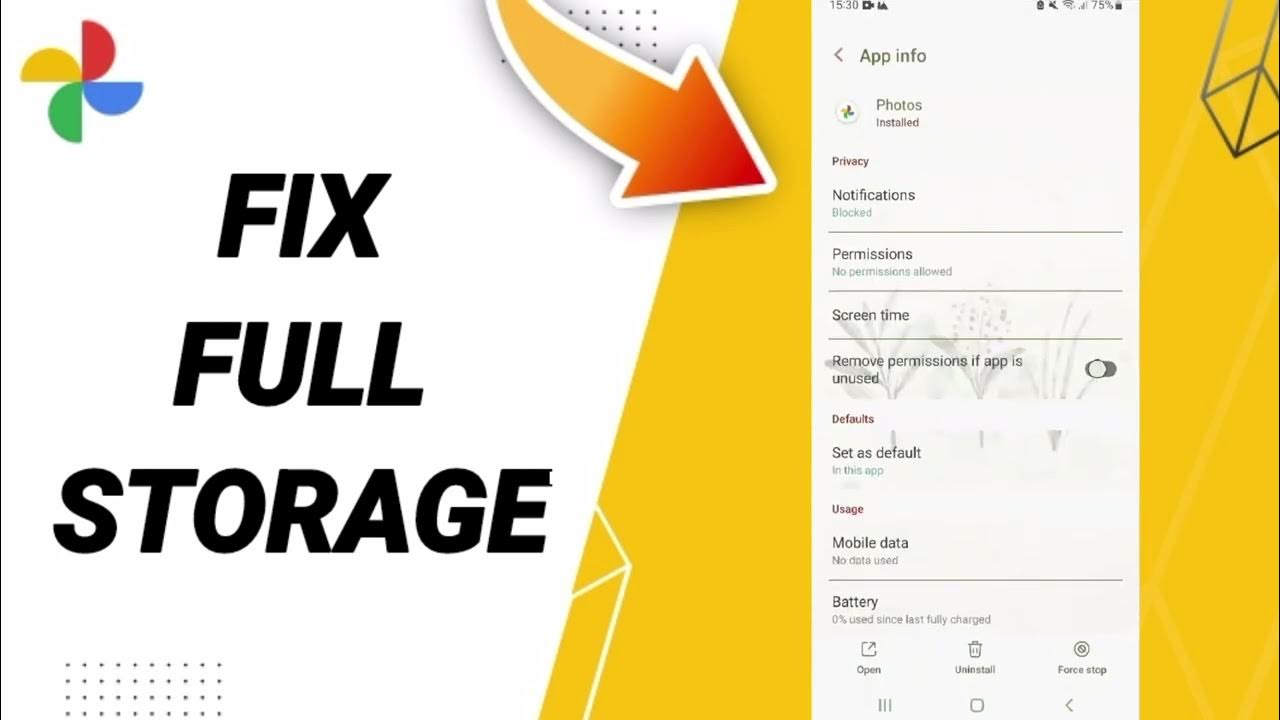 how-to-fix-full-storage-on-google-photos-app-2024-youtube