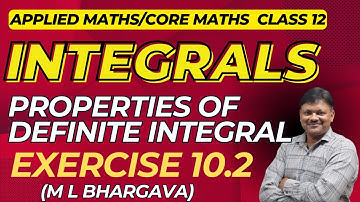 Integrals | Ex 10.2(M L Bhargava) | Definite Integrals | Applied Mathematics class 12 | Gaur Classes