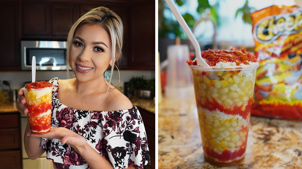 Hot Cheetos Esquites | Corn in a Cup | Mexican Street Corn - YouTube