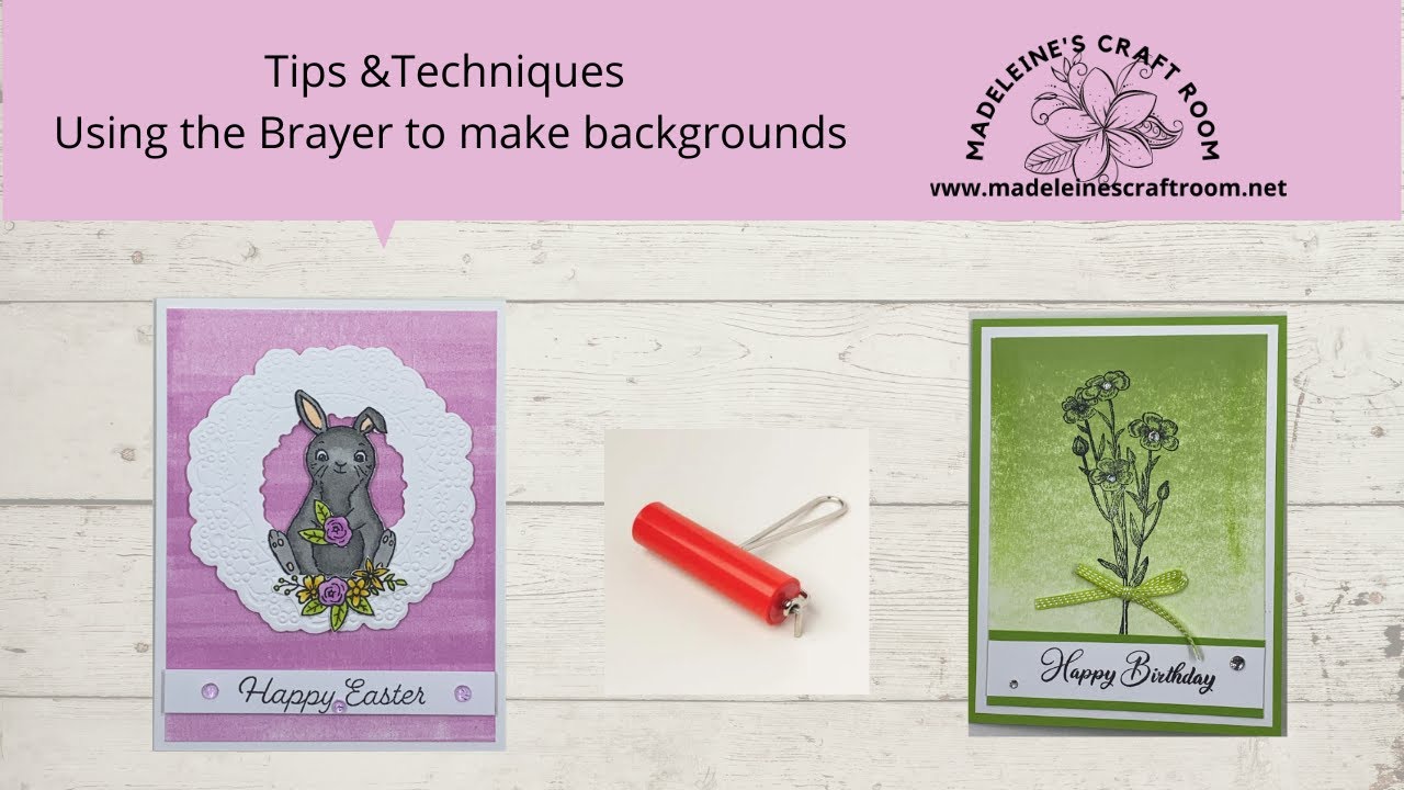 Using the Brayer to make Backgrounds - YouTube