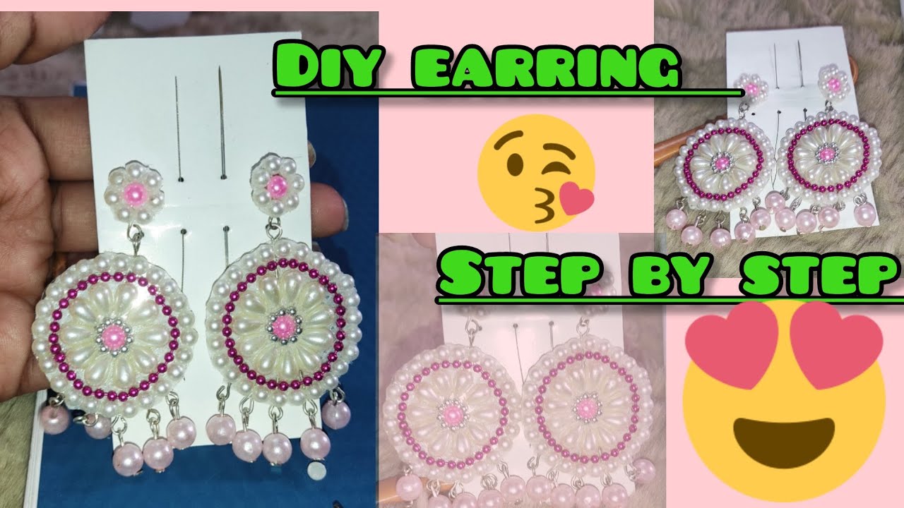 making earring process ️🥰😱🥰 || #craftideas #jewellerydesign #diy # ...