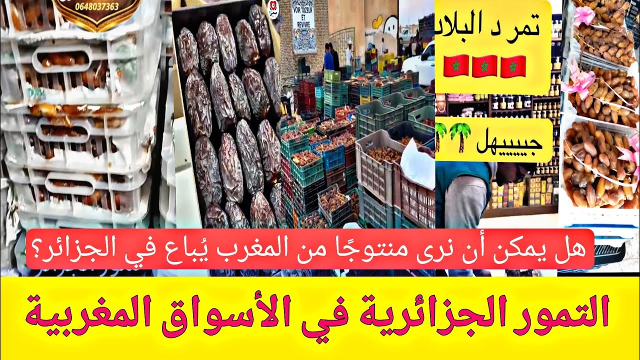 التمور الجزائرية في الاسواق المغربية 