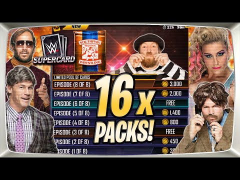 THESE PACKS ARE JAW DROPPING!! Opening 16 x Episode PACKS! | WWE SuperCard