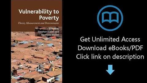 Download Vulnerability to Poverty: Theory, Measurement and Determinants, with Case Studies f [P.D.F]