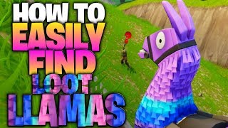 How To Easily Find Loot Llamas ("Supply Llamas")