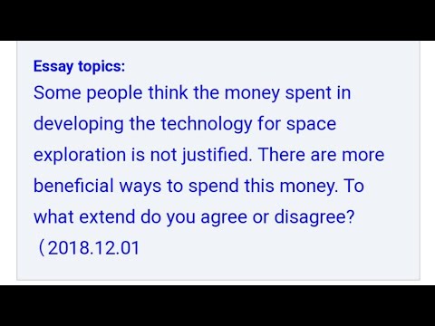 ielts essay writing on space exploration