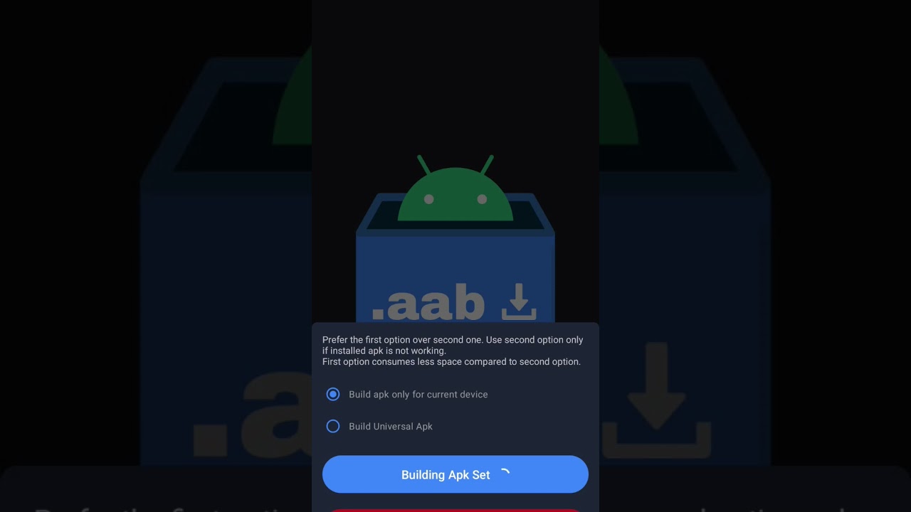 Install aab files easily android