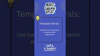 Day (6 of 100) | Template Literals in JavaScript: Stop Using + for Strings! #javascript #codingtips