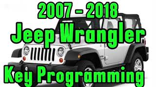 Jeep Wrangler 2007 - 2018 : How to Program Key With Easy Steps By Xhorse Tool