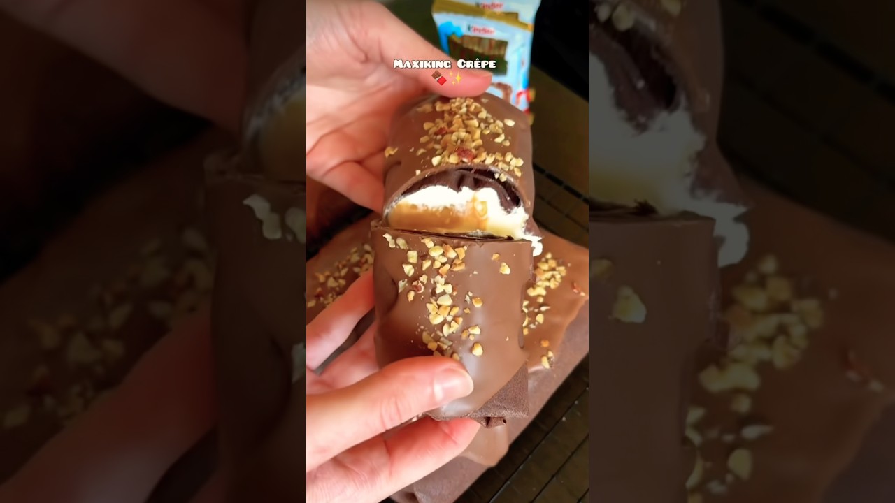 Try my delicious chocolate crepes #shorts #trending #chocolate #baking #recipe #viral #food