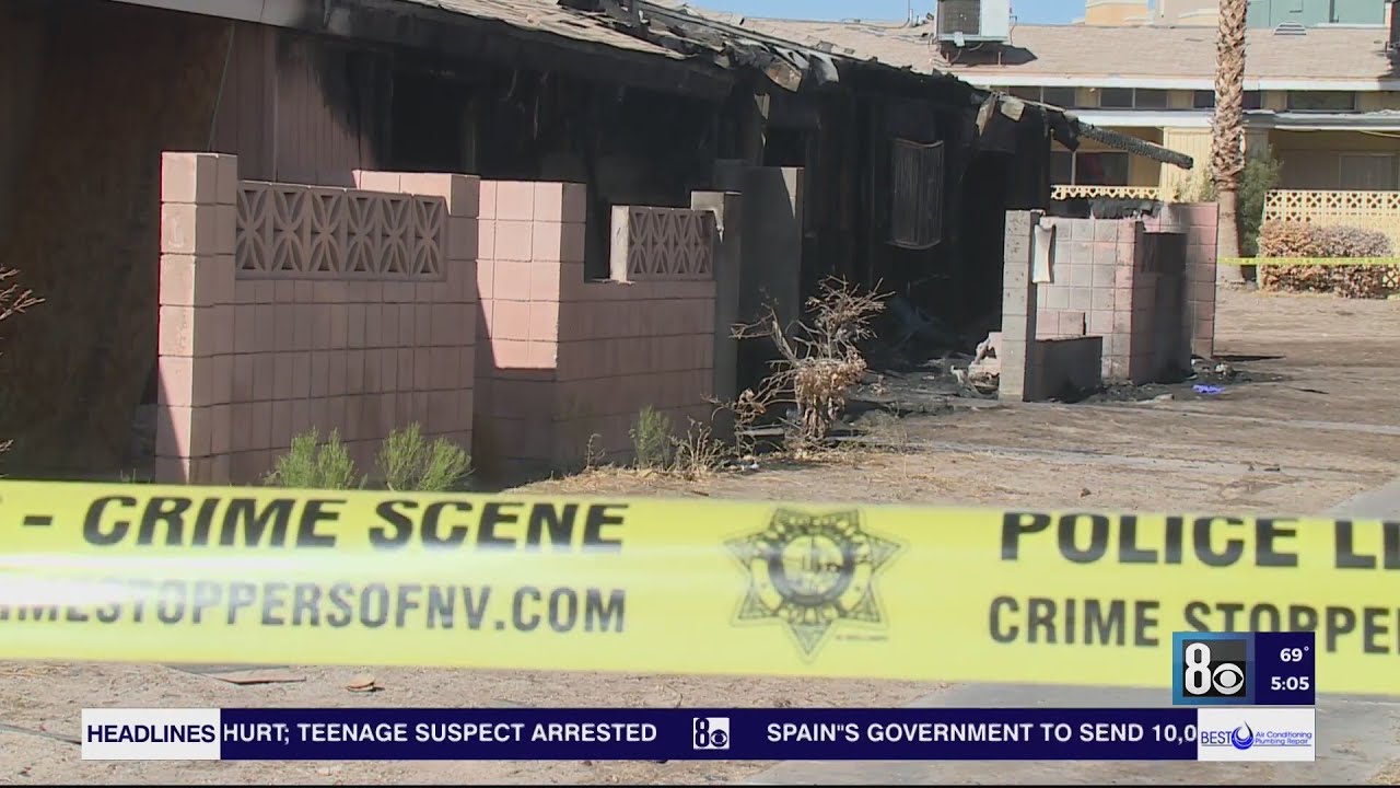 Fire in south Las Vegas valley apartment leaves 1 dead - YouTube