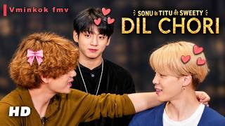 Dil Chori -  Taekook Ft Jimin fmv 🔥| VMINKOOK FMV