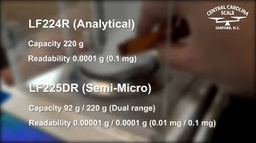LF Semi-Micro Analytical Weighing Balances Overview