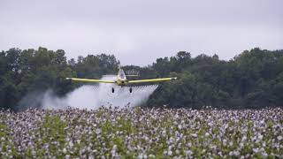 Air Tractor Crop Spraying Action