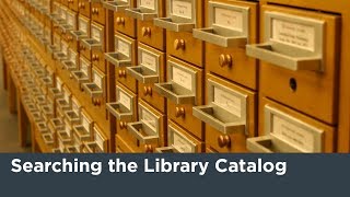 Searching the Library Catalog Tutorial