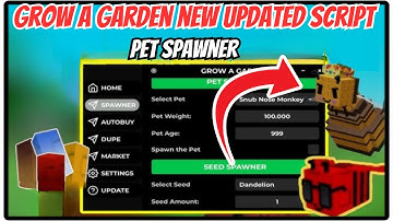 [🔥2025 Grow A Garden Script  | KEYLESS GUI –Pet, Seed, Dino Egg Spawner + Autofarm, DUPE, Placeables