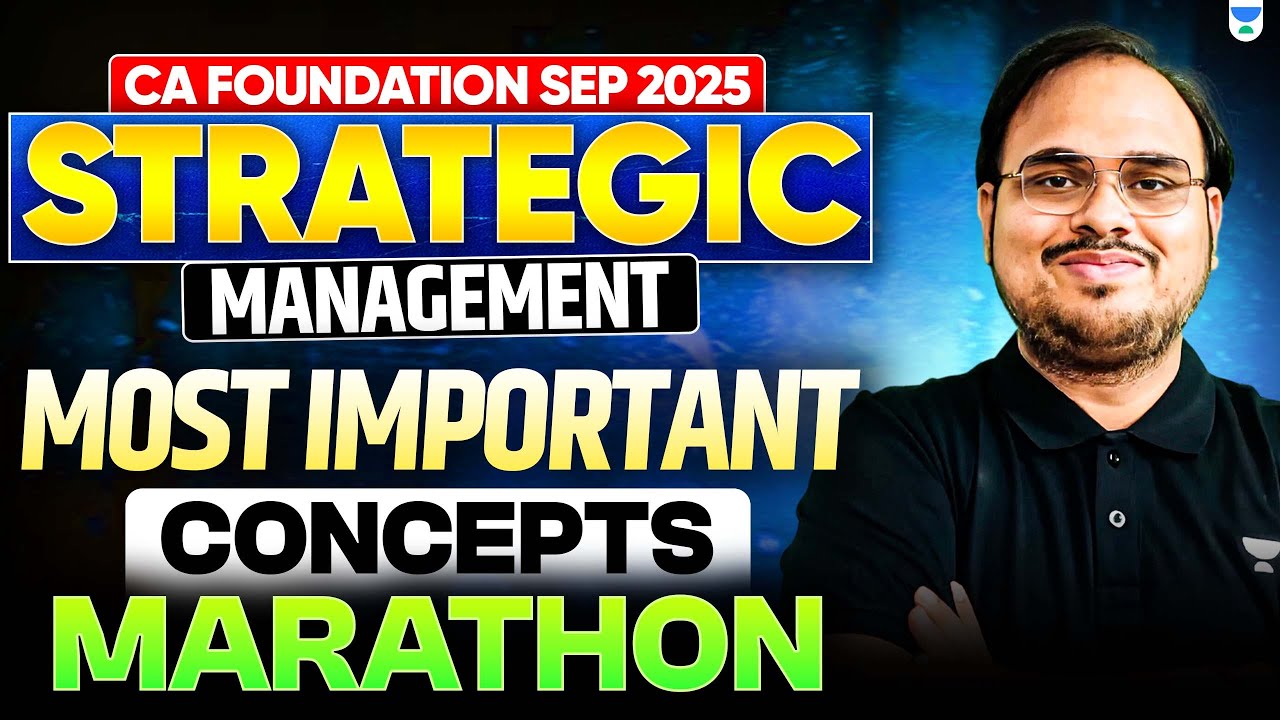 CA Inter Strategic Management Marathon | Complete SM Revision for Sept ...