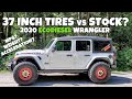 37 inch Tires vs Stock on EcoDiesel 2020 Jeep Wrangler JL Rubicon - Fuel Economy & Highway Driving