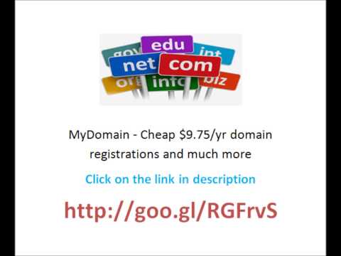 MyDomain - Cheap $9.75/yr domain registrations and much more