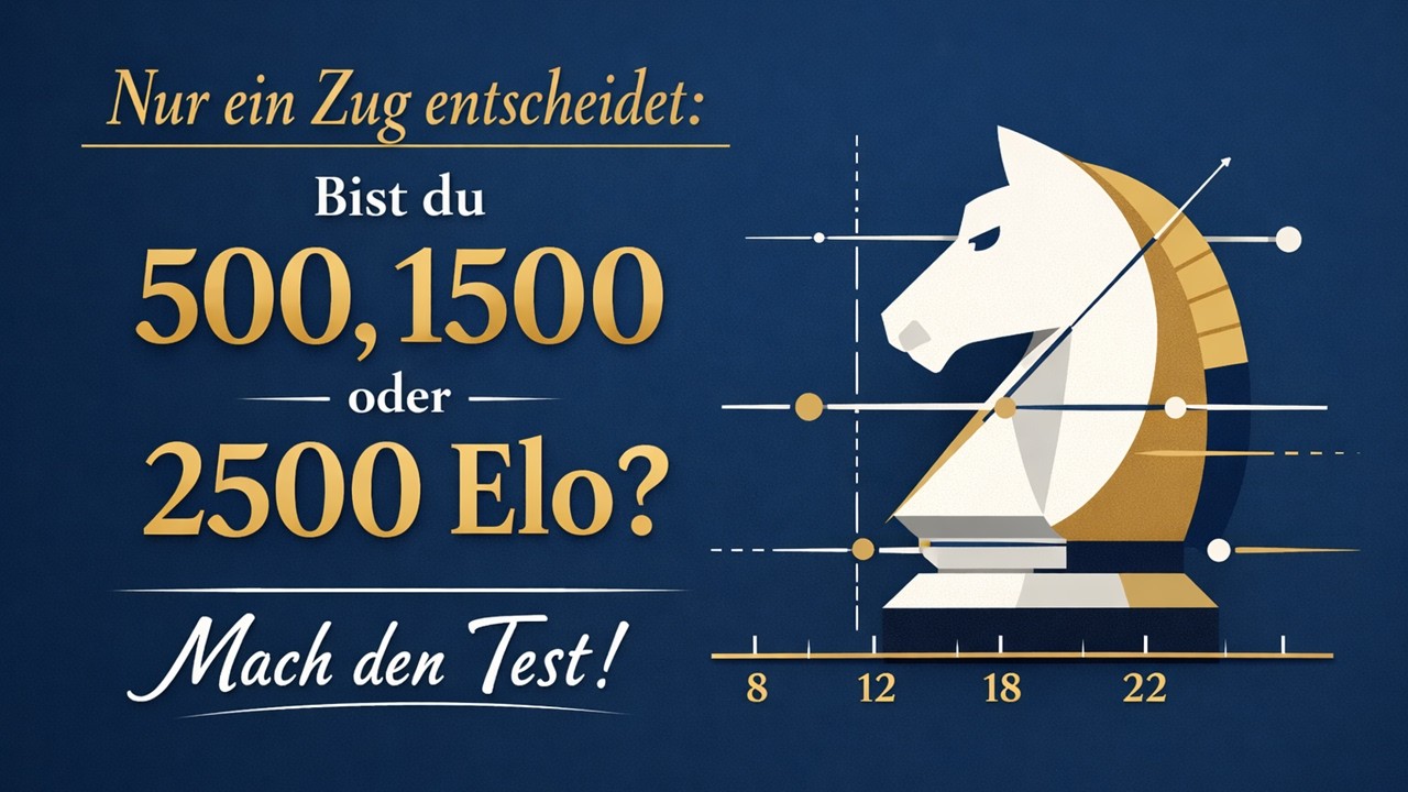 Nur ein Zug entscheidet: Bist du 500, 1500 oder 2500 Elo? Mach den Test!