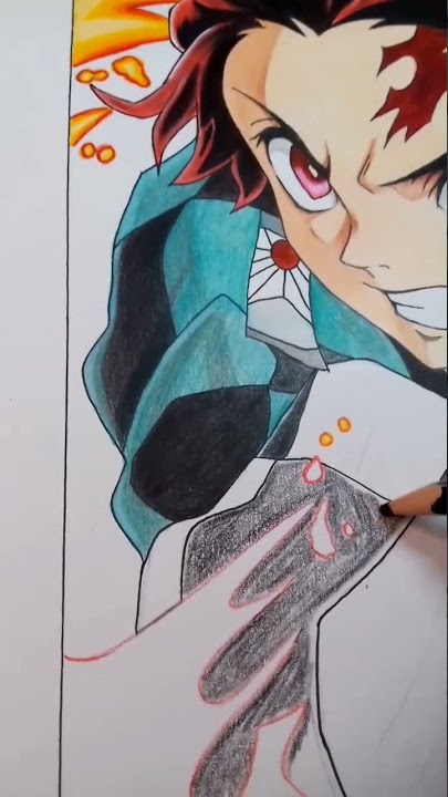 parte 2 colorindo o Muichiro Tokito do anime Demon slayer #KimetsuNoYa