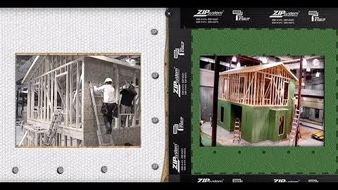 ZIP System™ tape installs 40% faster than housewrap | ZIP System sheathing and tape