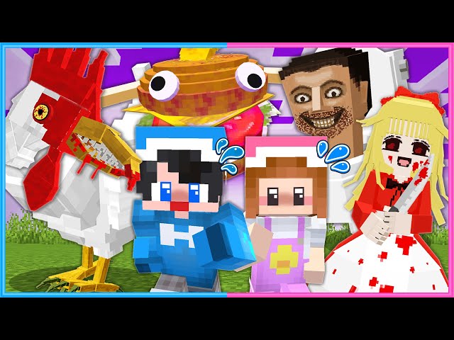 狙われる！？超怖いホラーなマインクラフト😱😨😰【 総集編