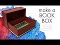 Make a storage box from a book!