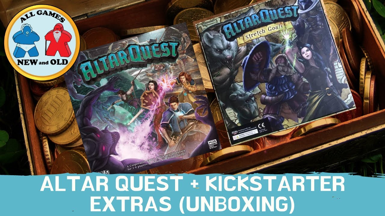 Altar Quest with Kickstarter Extras! (Unboxing)