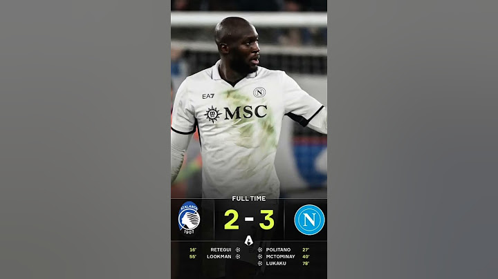 A FIVE goal shootout at the top of the Serie A as Napoli stun Atalanta in Bergamo 🤯 🔵 🇮🇹 #napoli