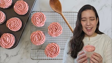 How To Make Strawberry Cupcakes Recipe | Naturally Pink Cupcakes