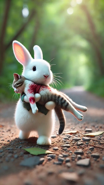 Very Sad Scene 😭😭😭#cat #catshorts #rabbit #maktoub #viralvideo