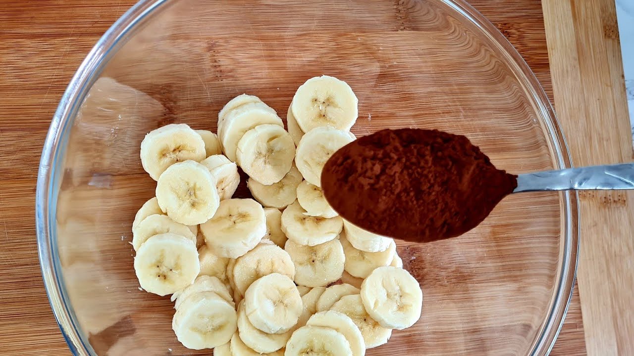 Fouettez la Banane et le Cacao! Vous serez surpris du résultat! 😃👍 DELICIEUX!