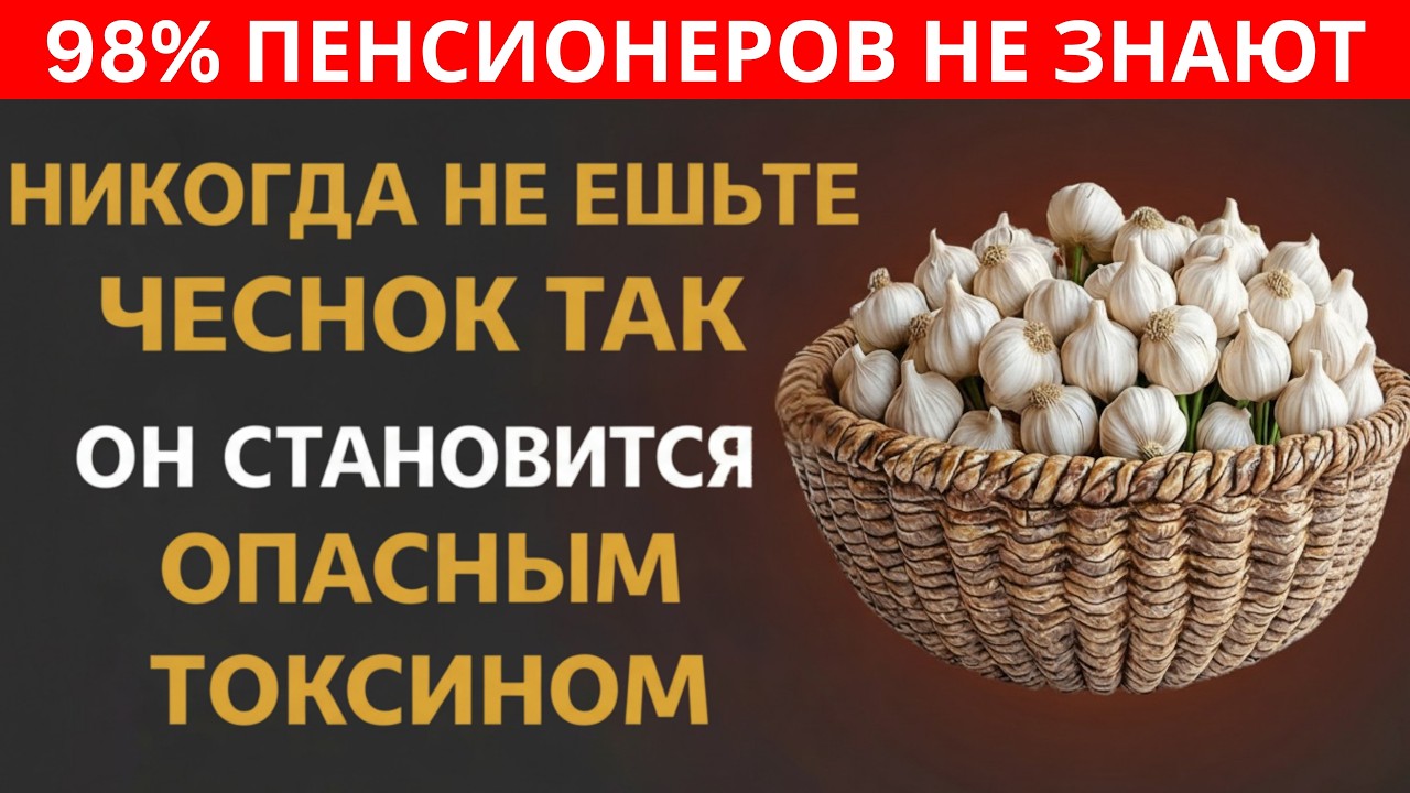 Пожилые: 10 ошибок с чесноком, которые лишают вас пользы и вредят здоровью