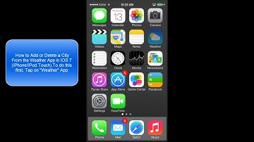 IOS 7.0.3 TIP #13: HOW TO ADD OR DELETE A CITY FROM THE WEATHER APP (IPHONE  IPOD TOUCH IPAD)