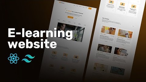Building an Education Website with React.js & Tailwind CSS