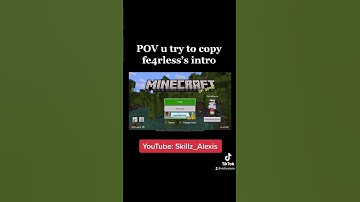 POV u try to recreate a fe4rless intro #fe4rless #funny #minecraft #remake #fearless