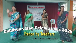 Children's day celebrations 2024 | Dance performed by Teachers | SPR SCHOOL NALGONDA | #spr #nlg screenshot 1