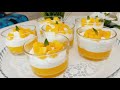 Cuisine marocaine : Dessert de mangue à la crème - Facile et rapide |تحلية لذيذة بالمانجو و الكريمة