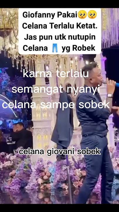 Celana giovani sobek pas manggung. #shortsvideo #viralvideo #artist #fyp