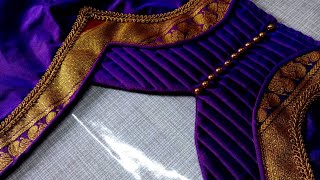 Paithani sarre blouse back neck design || Latest blouse design || model blouse design screenshot 5