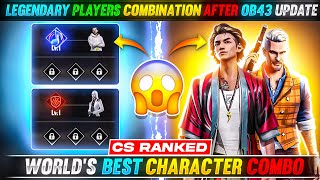 LEGENDARY PLAYERS COMBINATION FOR CS RANKED😍🔥 EVERY GAME BOOYAH? || GARENA FREE FIRE