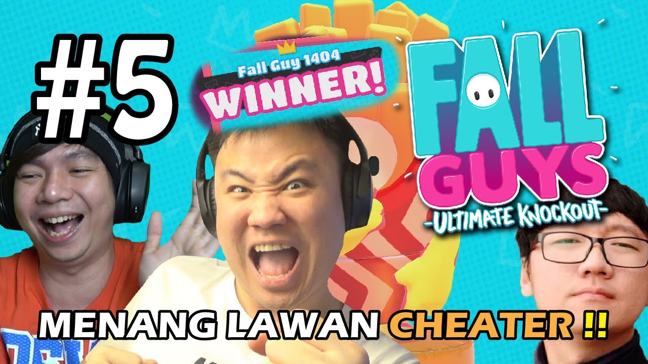 CROWN PERDANA !! LAWAN CHEATER SPEEDHACK !! - Fall Guys [Indonesia] #5
