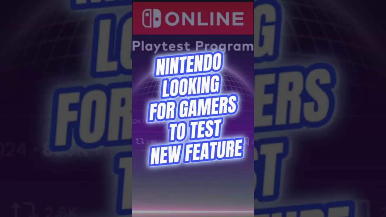 Nintendo Switch Online Playtest Program : How To Register | New Online Feature | 1VideoGameDude