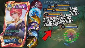 HANABI NEW ABNORMAL DAMAGE!🔥 (must try) HANABI BEST HIGH DAMAGE HACK BUILD 2025!!