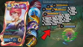 HANABI NEW ABNORMAL DAMAGE!🔥 (must try) HANABI BEST HIGH DAMAGE HACK BUILD 2025!!