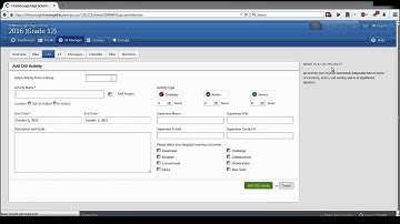 Creating a CAS Activity on Managebac