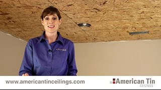 Installing Nail Up Tin Ceiling Tiles (3/3)