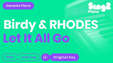 Birdy, RHODES - Let It All Go (Piano Karaoke)