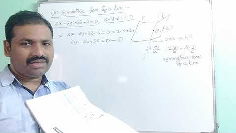 Un symmetric form of a line in 3D geometry.